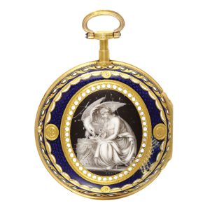 English gold and enamel verge pocket watch Circa 1760