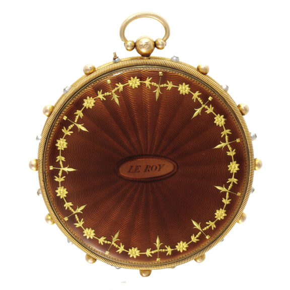Rare French gold pearl-set montre a tact watch Circa 1820 Rare French gold pearl-set montre a tact watch Circa 1820