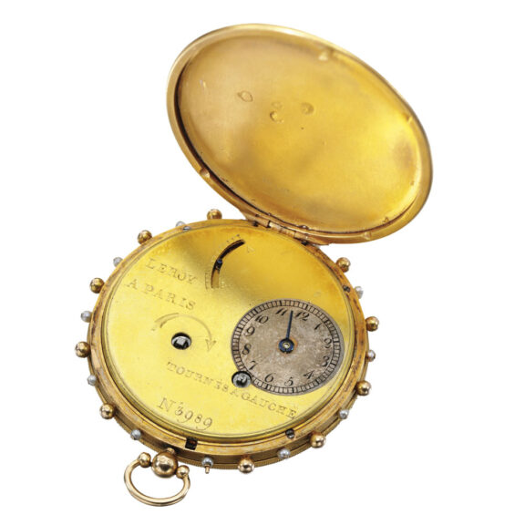 Rare French gold pearl-set montre a tact watch Circa 1820 Rare French gold pearl-set montre a tact watch Circa 1820