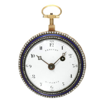 Swiss gold, enamel and pearl-set verge watch Circa 1790