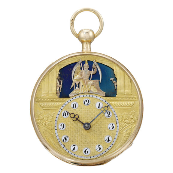 Swiss gold automaton quarter repeating watch Circa 1820