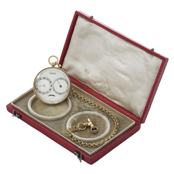 Swiss gold watch with hour and minute indication Circa 1829