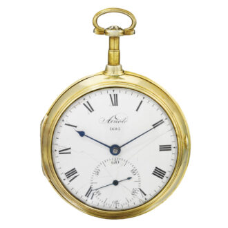 English gold open faced pocket chronometer Circa 1797