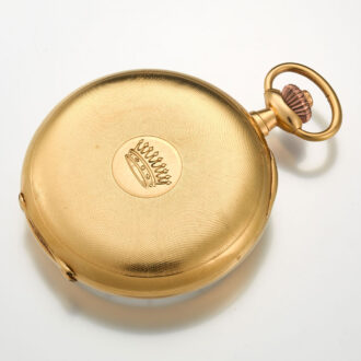 A 18 carat gold Swiss doktors watch with register Circa 1915