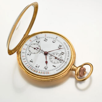 A 18 carat gold Swiss doktors watch with register Circa 1915