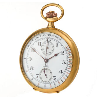 A 18 carat gold Swiss doktors watch with register Circa 1915