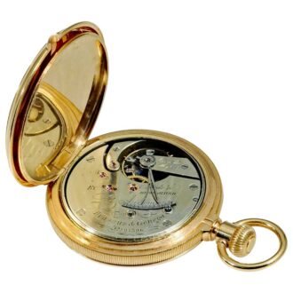 Swiss rare gold open faced pocket watch Circa 1882