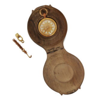 Russian rare boxwood cylinder pocket watch Circa 1850