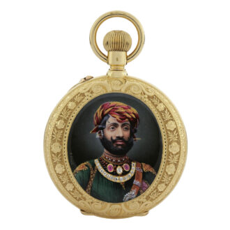 Sealands gold, enamel, ruby, diamond-set watch Circa 1890