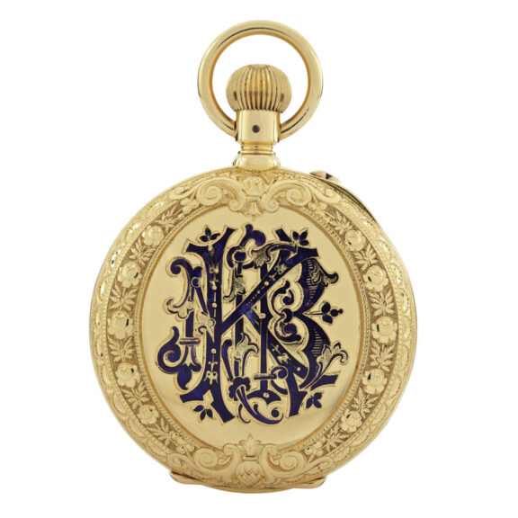 Sealands gold, enamel, ruby, diamond-set watch Circa 1890 Sealands gold, enamel, ruby, diamond-set watch Circa 1890