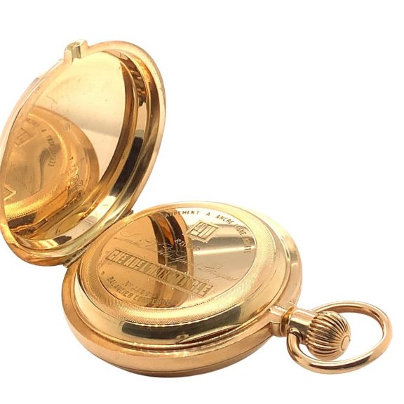 Swiss 14K rose gold lever for the Russian market Circa 1900 Swiss 14K rose gold lever for the Russian market Circa 1900