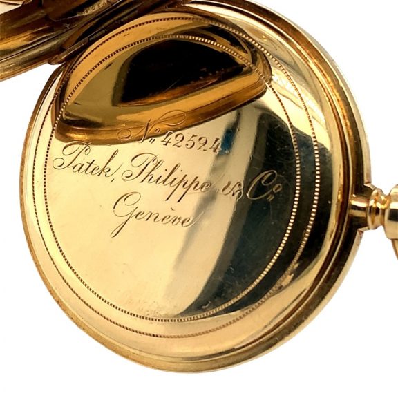 Swiss 18K gold half hunting-cased keyless lever watch Circa 1875 Swiss 18K gold half hunting-cased keyless lever watch Circa 1875