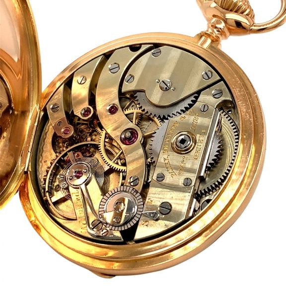 Fine Swiss rose gold full hunter pocket watch Circa 1888 Fine Swiss rose gold full hunter pocket watch Circa 1888