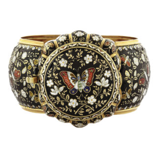 Very rare Swiss 18K gold and enamel bracelet Circa 1830