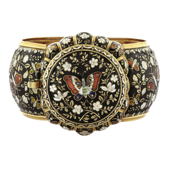 Very rare Swiss 18K gold and enamel bracelet Circa 1830