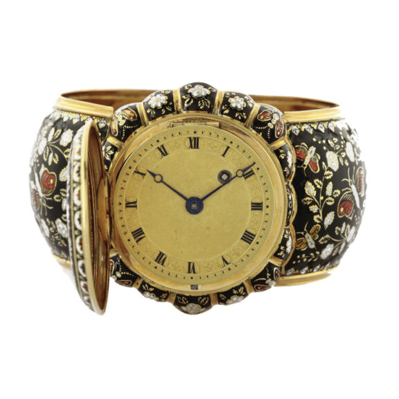 Very rare Swiss 18K gold and enamel bracelet Circa 1830 Very rare Swiss 18K gold and enamel bracelet Circa 1830