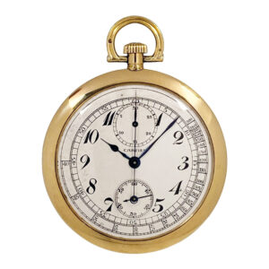 French gold medical watch with chronograph Circa 1925