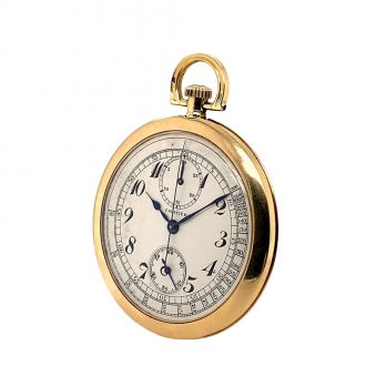 French gold medical watch with chronograph Circa 1925
