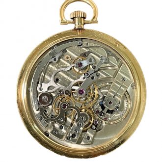 French gold medical watch with chronograph Circa 1925