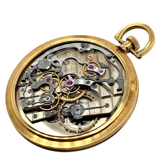 French gold medical watch with chronograph Circa 1925 French gold medical watch with chronograph Circa 1925
