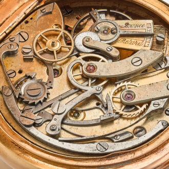 An Ulysse Nardin Swiss chronograph with register Circa 1900