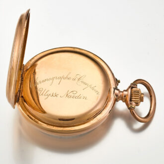 An Ulysse Nardin Swiss chronograph with register Circa 1900