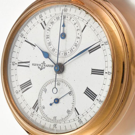 An Ulysse Nardin Swiss chronograph with register Circa 1900 An Ulysse Nardin Swiss chronograph with register Circa 1900
