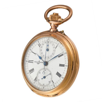 An Ulysse Nardin Swiss chronograph with register Circa 1900