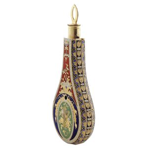 Swiss rare gold and enamel musical scent flacon Circa 1807