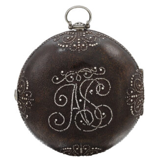 A English silver verge watch with date and alarm Circa 1680