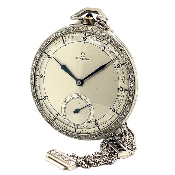 Rare Swiss platinum and diamond-set Art Deco dress watch Circa 1926 Rare Swiss platinum and diamond-set Art Deco dress watch Circa 1926