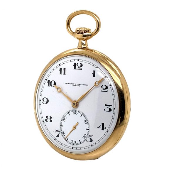 Swiss 18K yellow gold open faced lever pocket watch Circa 1925 Swiss 18K yellow gold open faced lever pocket watch Circa 1925