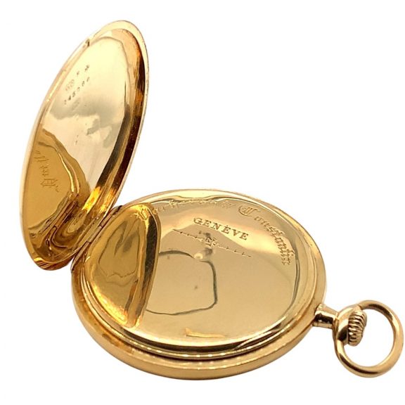 Swiss 18K yellow gold open faced lever pocket watch Circa 1925 Swiss 18K yellow gold open faced lever pocket watch Circa 1925