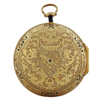 Extremely rare gold French quarter repeating verge Circa 1720