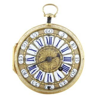 Extremely rare gold French quarter repeating verge Circa 1720