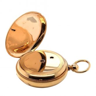 Swiss heavy 18 carat gold pivot detent chronometer Circa 1870
