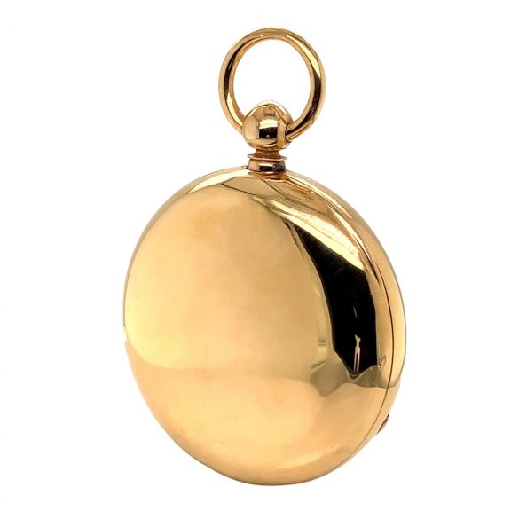 Swiss heavy 18 carat gold pivot detent chronometer Circa 1870 Swiss heavy 18 carat gold pivot detent chronometer Circa 1870