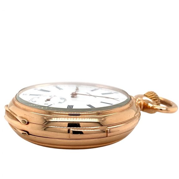 Heavy Swiss gold minute repeating pocket watch Circa 1915 Heavy Swiss gold minute repeating pocket watch Circa 1915