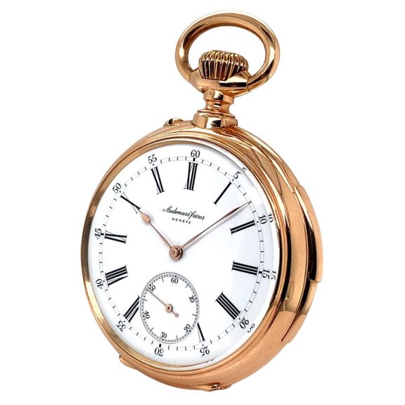 Heavy Swiss gold minute repeating pocket watch Circa 1915 Heavy Swiss gold minute repeating pocket watch Circa 1915