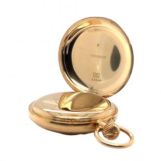 Heavy Swiss gold hunting cased lever pocket watch Circa 1890