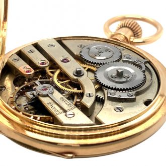 Heavy Swiss gold hunting cased lever pocket watch Circa 1890