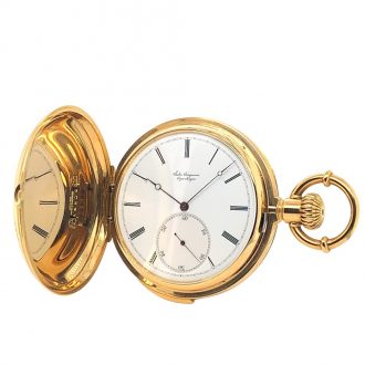 Danish gold five-minute repeating full hunter watch Circa 1876