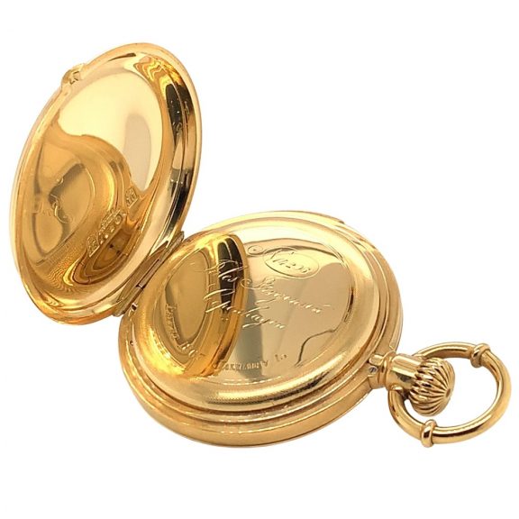 Danish gold five-minute repeating full hunter watch Circa 1876 Danish gold five-minute repeating full hunter watch Circa 1876