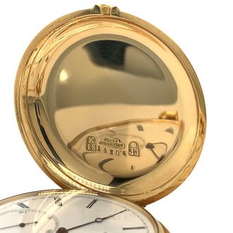 Danish gold five-minute repeating full hunter watch Circa 1876