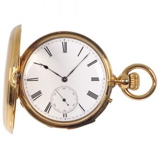 Rare German minute repeating full hunter watch Circa 1900