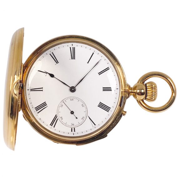 Rare German minute repeating full hunter watch Circa 1900