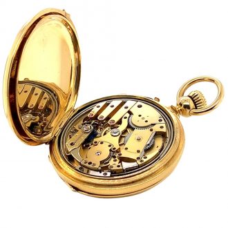 Rare German minute repeating full hunter watch Circa 1900