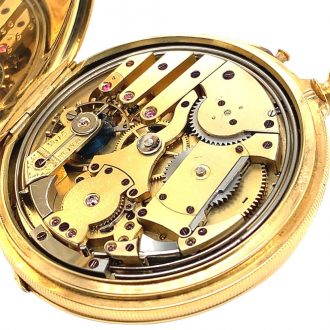 Rare German minute repeating full hunter watch Circa 1900