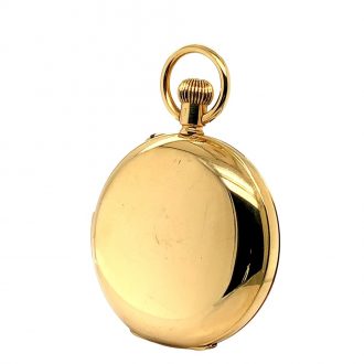 Swiss gold minute repeating keyless pocket watch Circa 1905