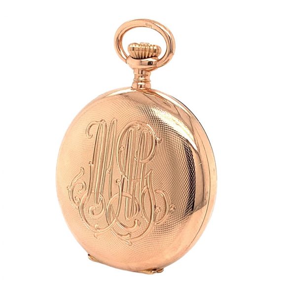 Small Swiss gold hunting cased ladies pocket watch Circa 1906 Small Swiss gold hunting cased ladies pocket watch Circa 1906